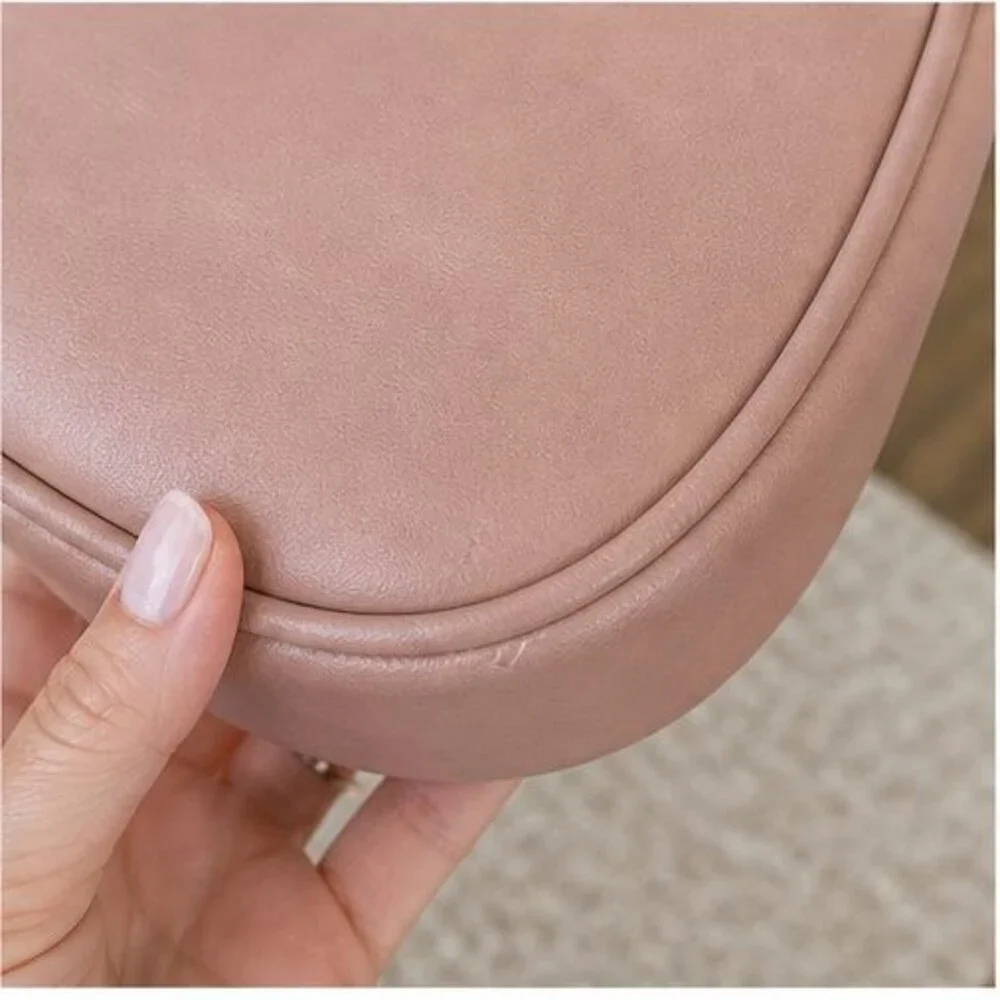 Blush Faux Leather Bag